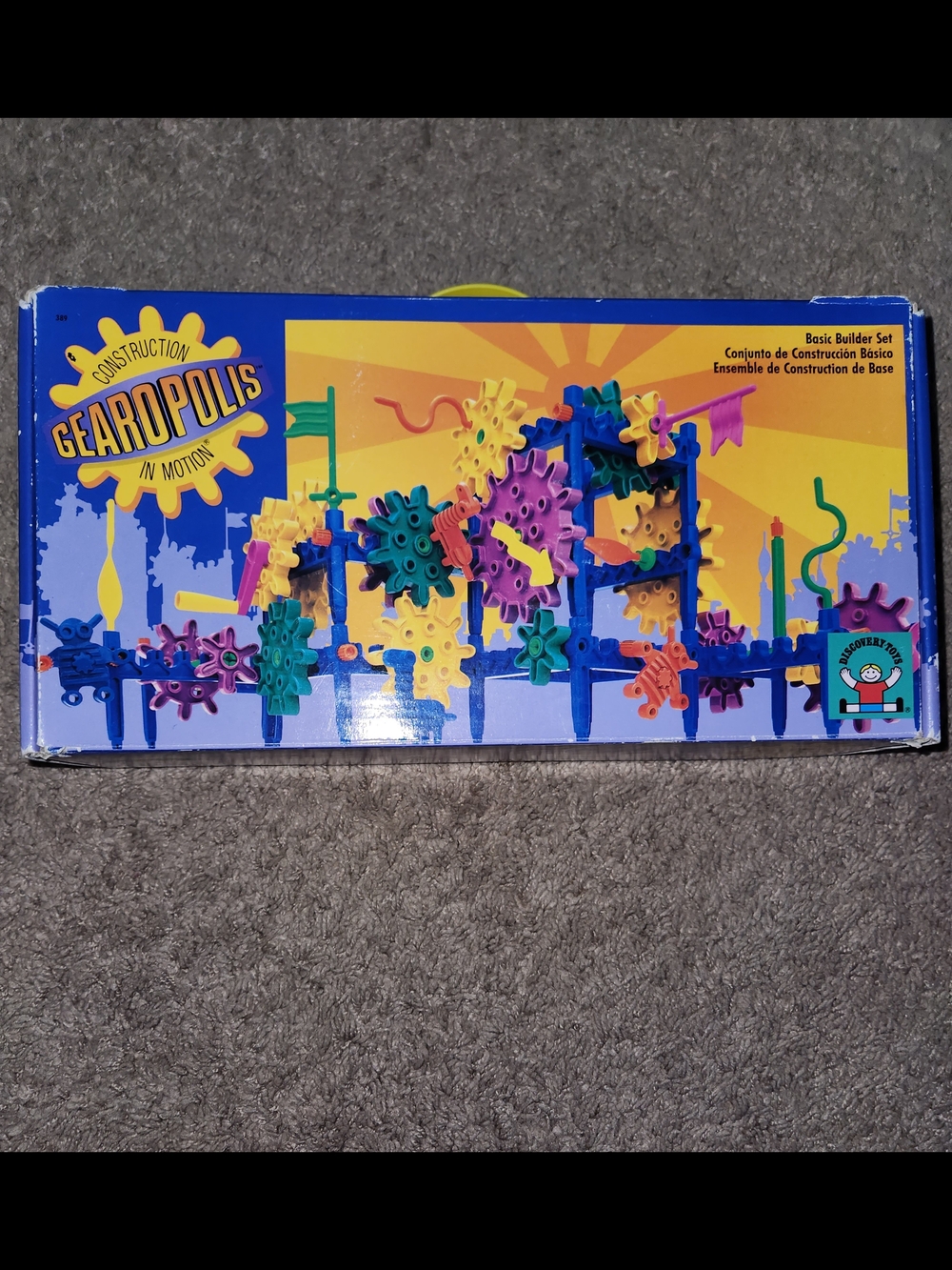 Gearopolis Basic Builder Set Construction in Motion Discovery Toys 1991 Vintage